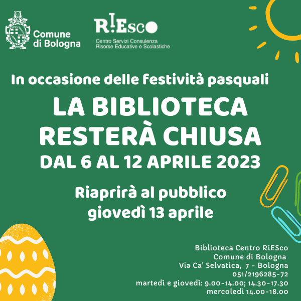 avviso chiusura biblioteca